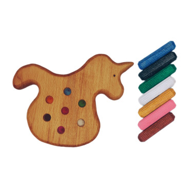 Okul Öncesi Eğitim Montessori Unicorn Seti 4'lü Oyuncak
