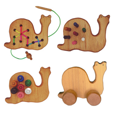 Okul Öncesi Eğitim Montessori Salyangoz Seti 4'lü Oyuncak