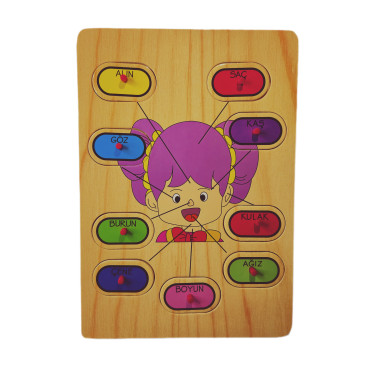 Yüzümü Öğreniyorum Tanıyorum Puzzle Aktivite Oyunu