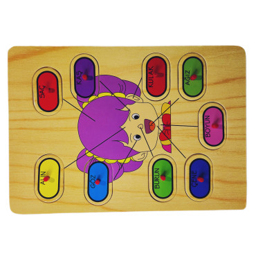 Yüzümü Öğreniyorum Tanıyorum Puzzle Aktivite Oyunu